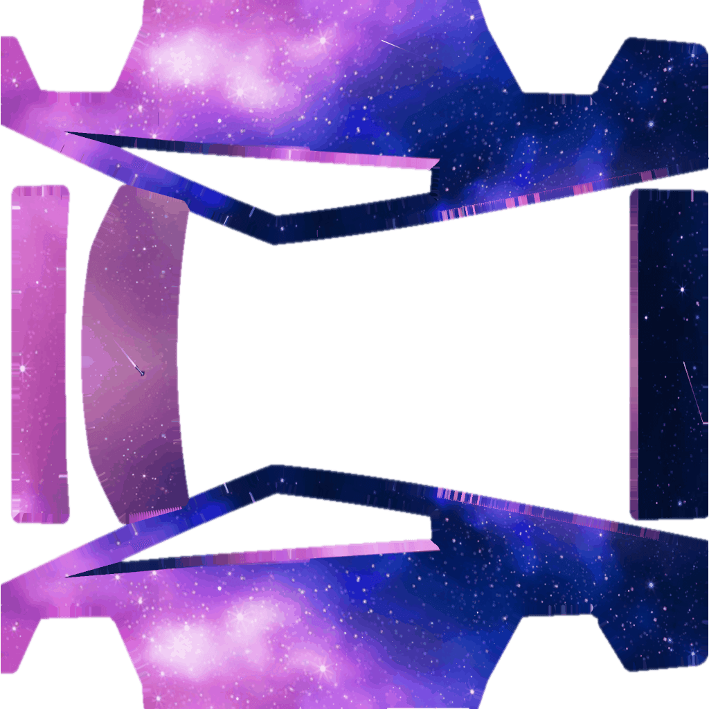 Cosmic Burst Tesla Cybertruck Paint Shop wrap texture, shown flat