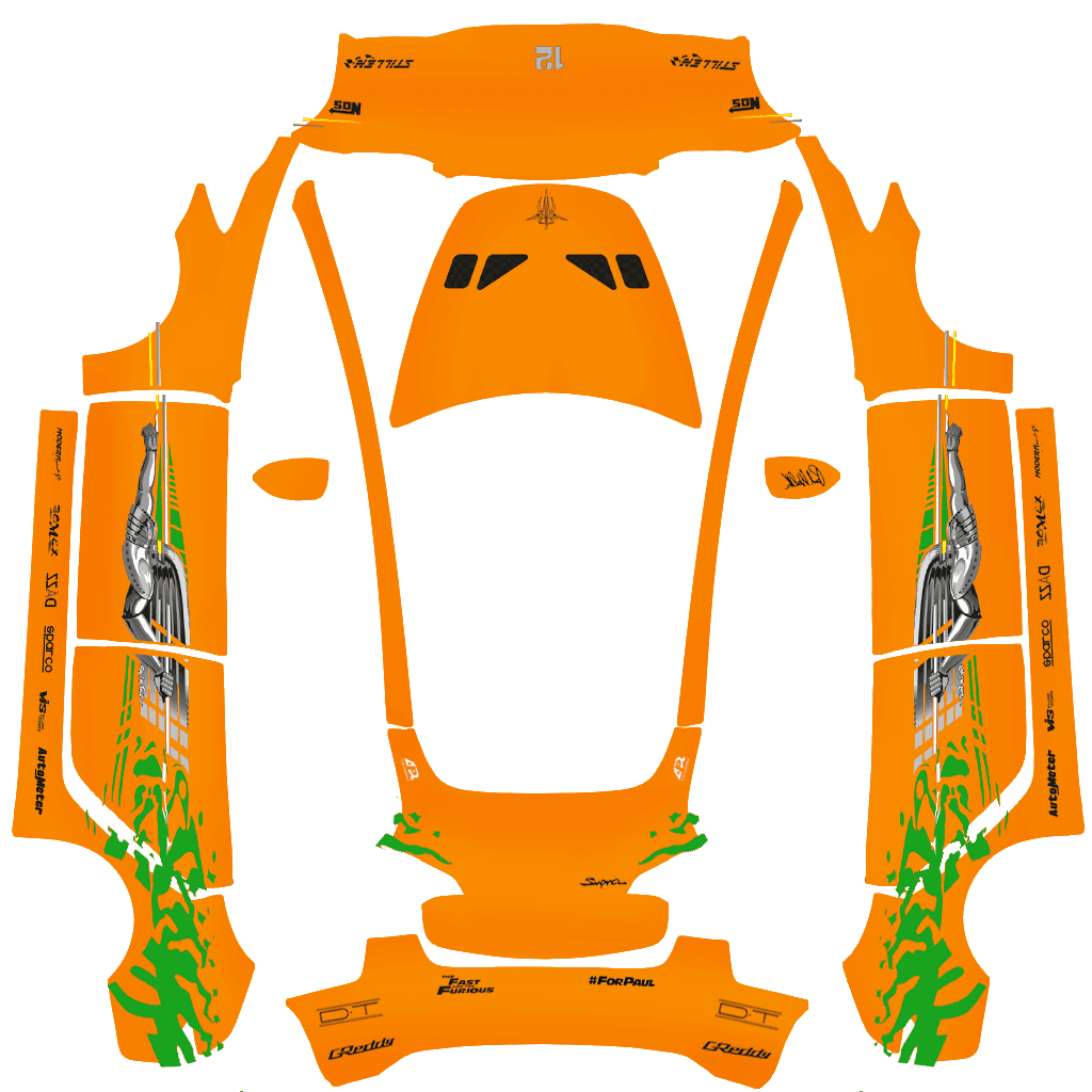 The Fast and the Furious Toyota Supra Paul Walker Tribute