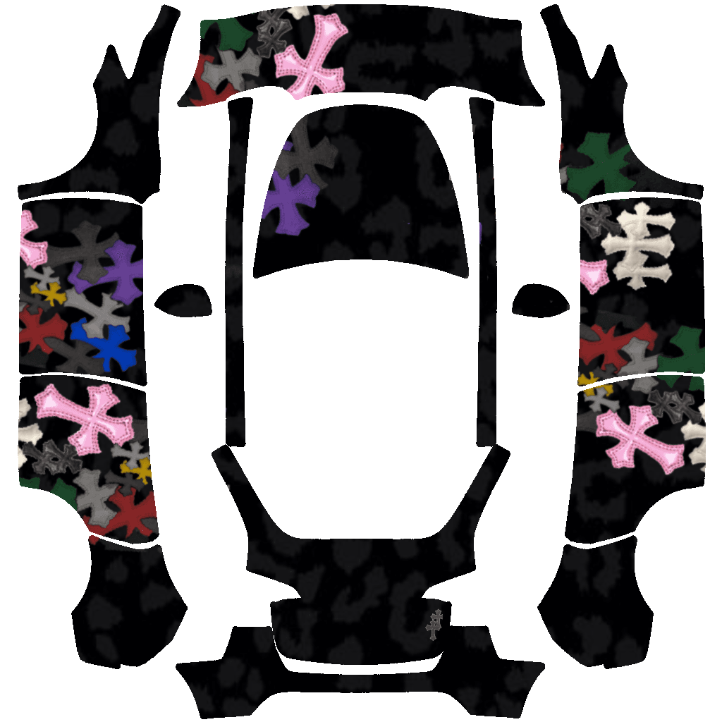 Chrome Heart with Pattern