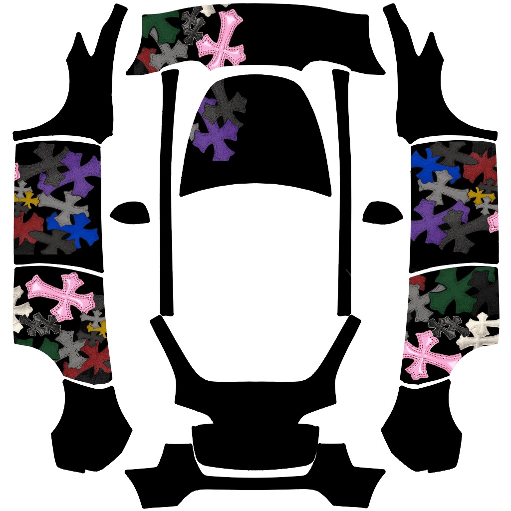 MultiColor Chrome Heart (Black)