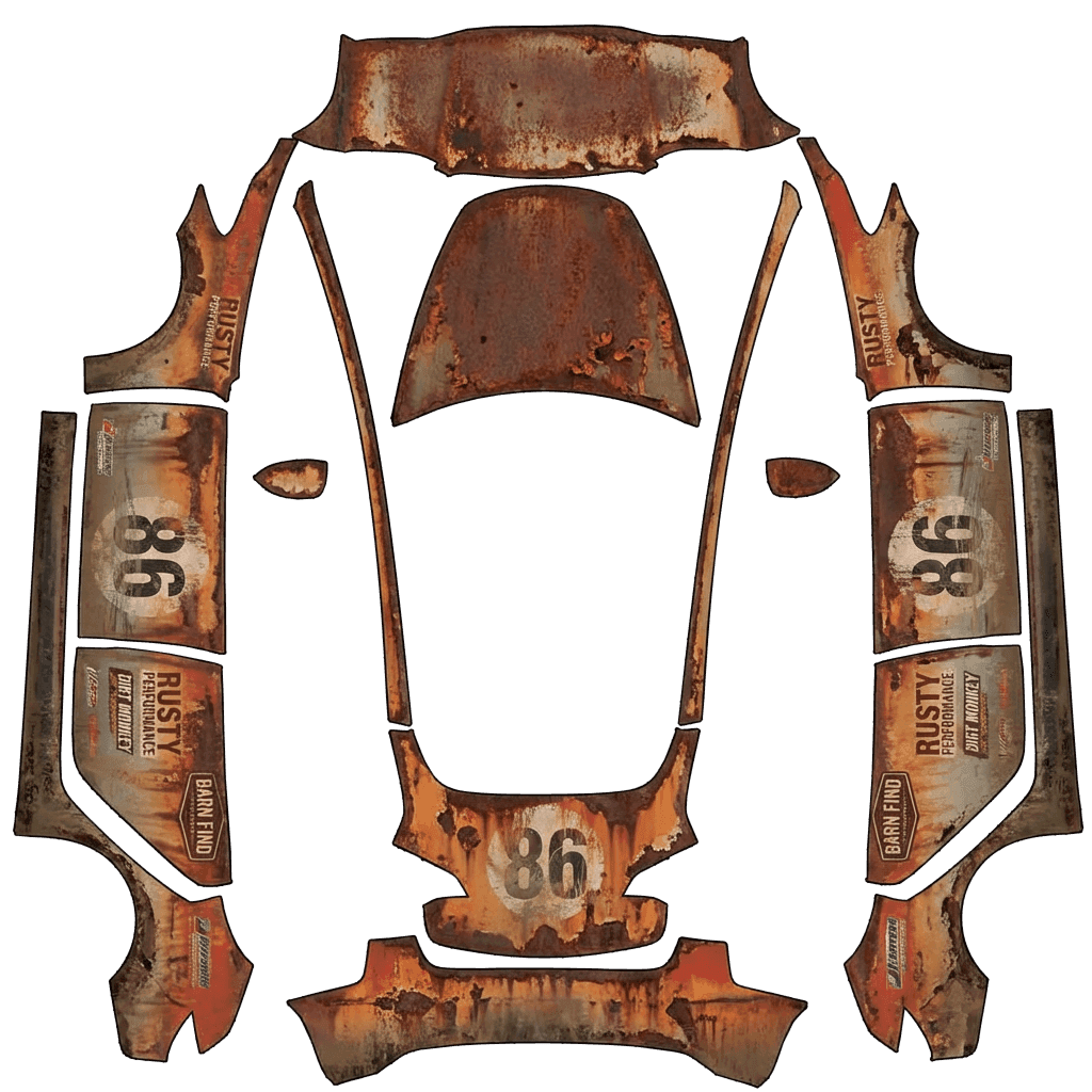 Rusty race car