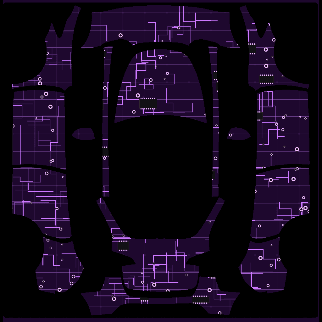 Circuit Board Purple