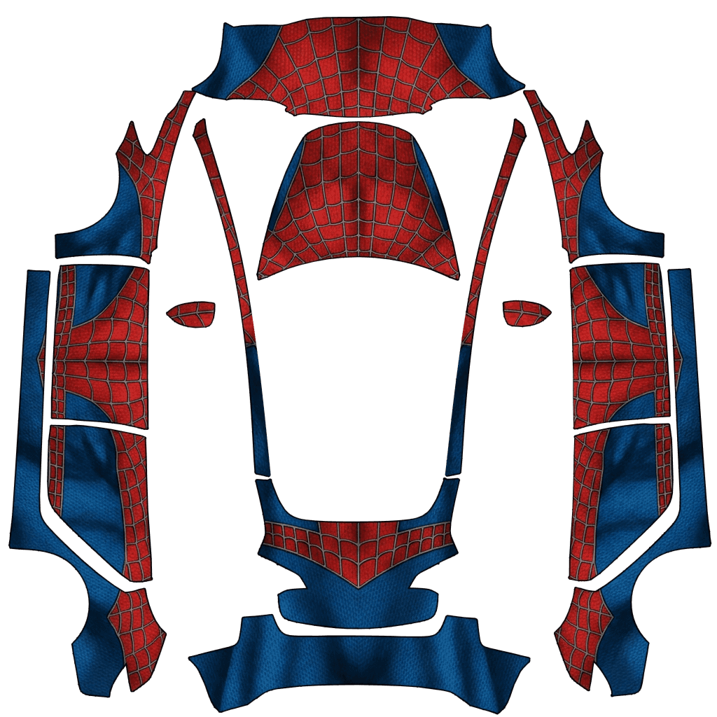 spider man red car