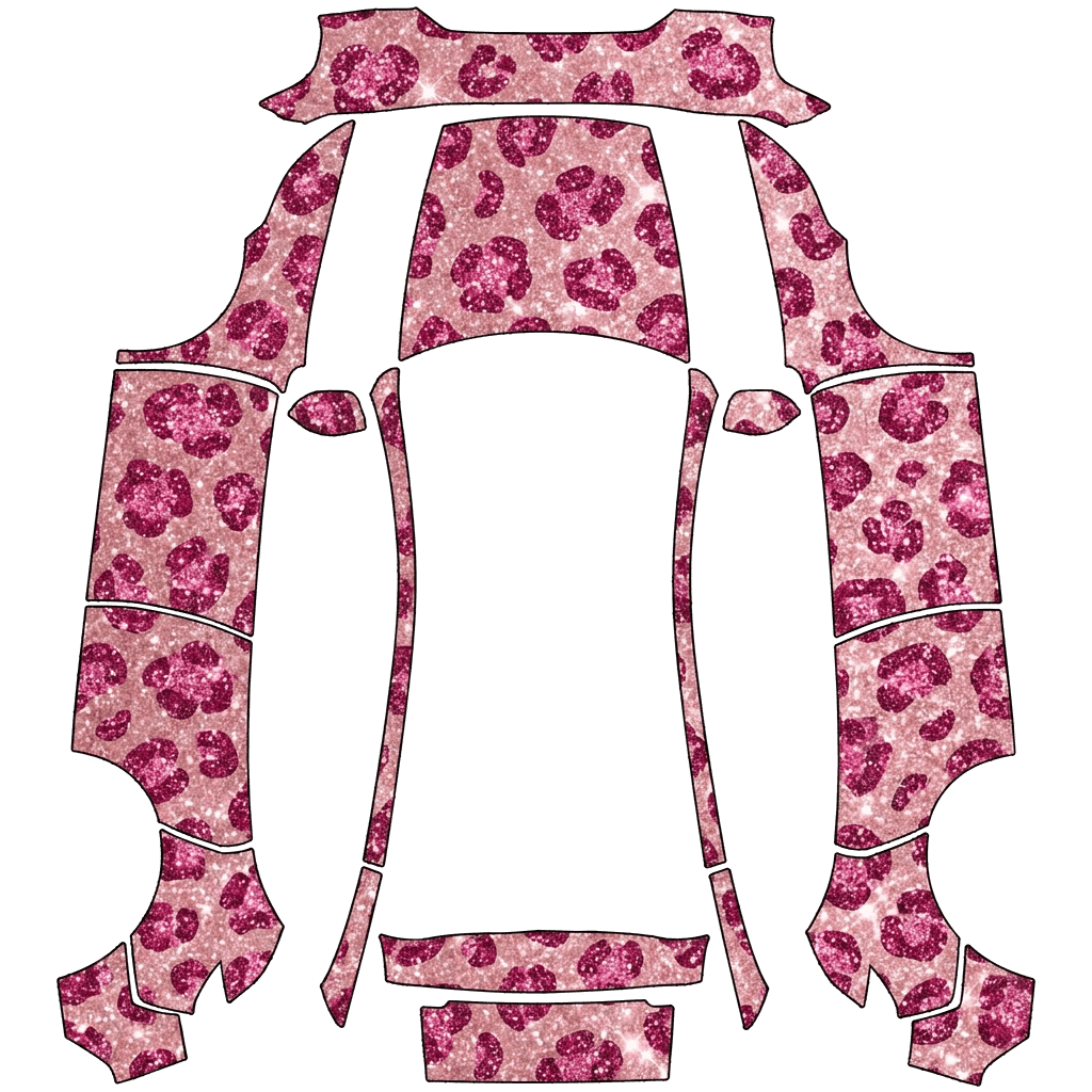 Pink Glitter Leopard