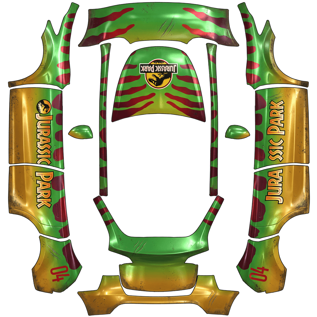 Jurassic Park Tour Vehicle Green #04