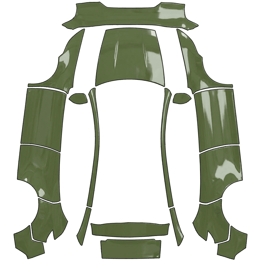 KakiGlossyGreen Wrap