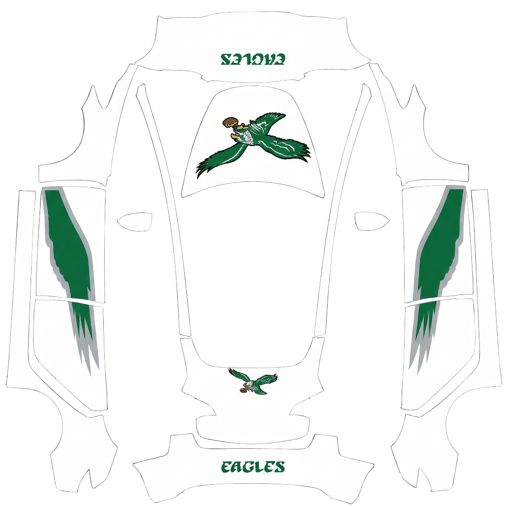 Kelly green white