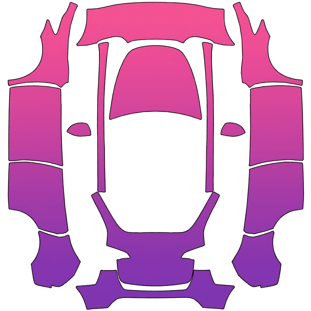 Color gradient pink-purple