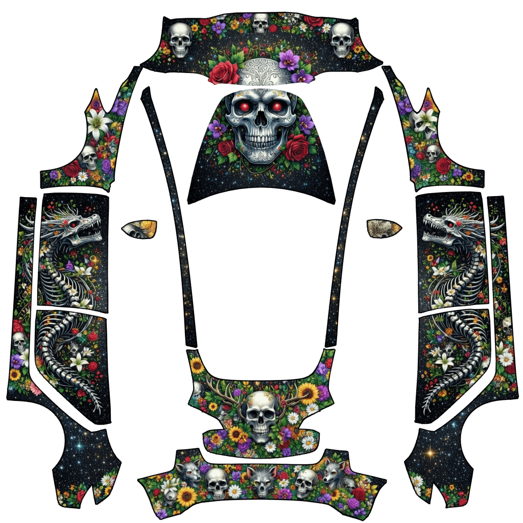 skull flowers