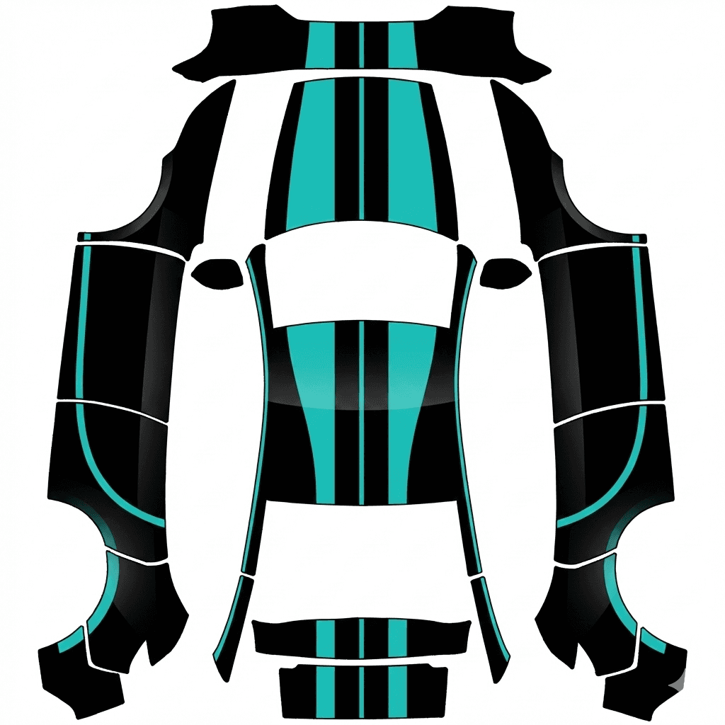 Black and cyan race mod