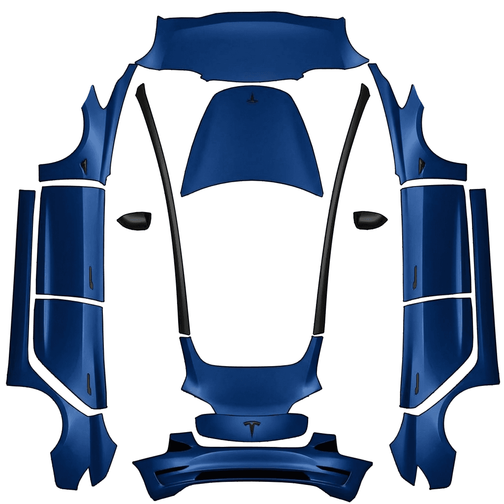 Blue tesla pillar delete