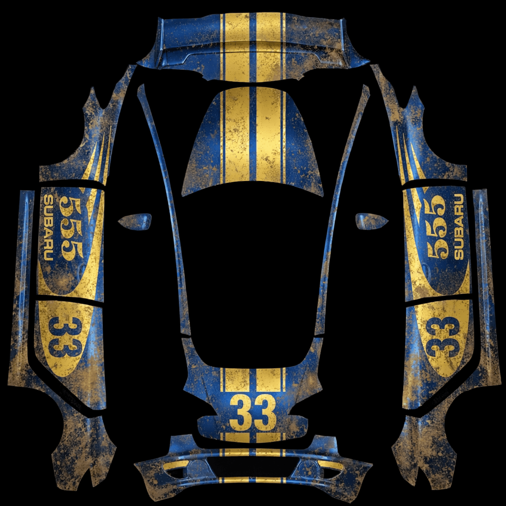 rally car race worn
