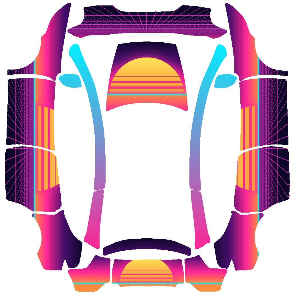 synthwave sun