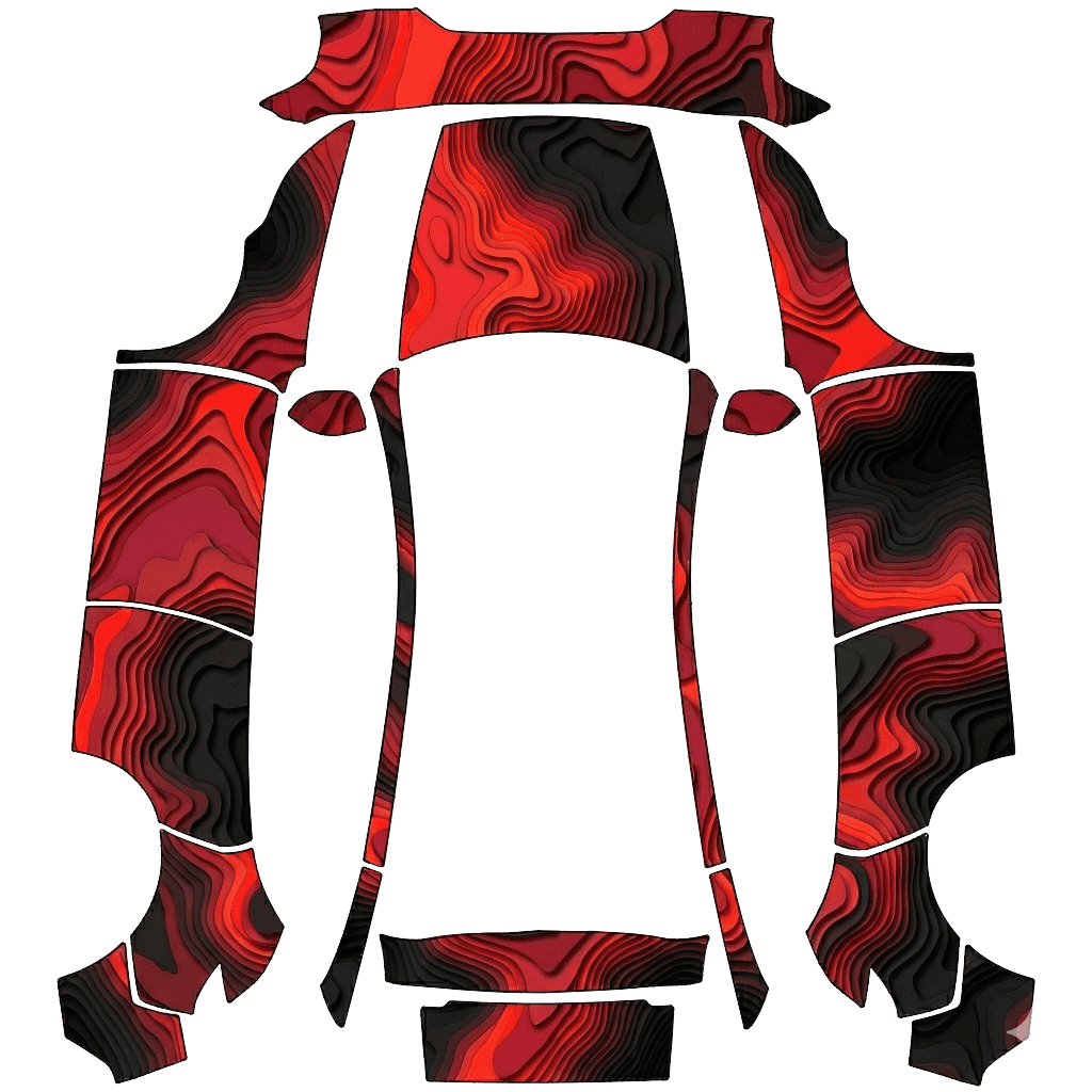 Topogtapic Red/Black