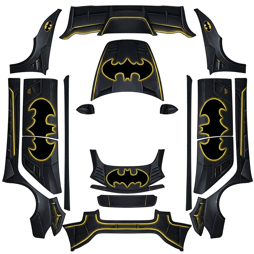 Batmobile yellow and black