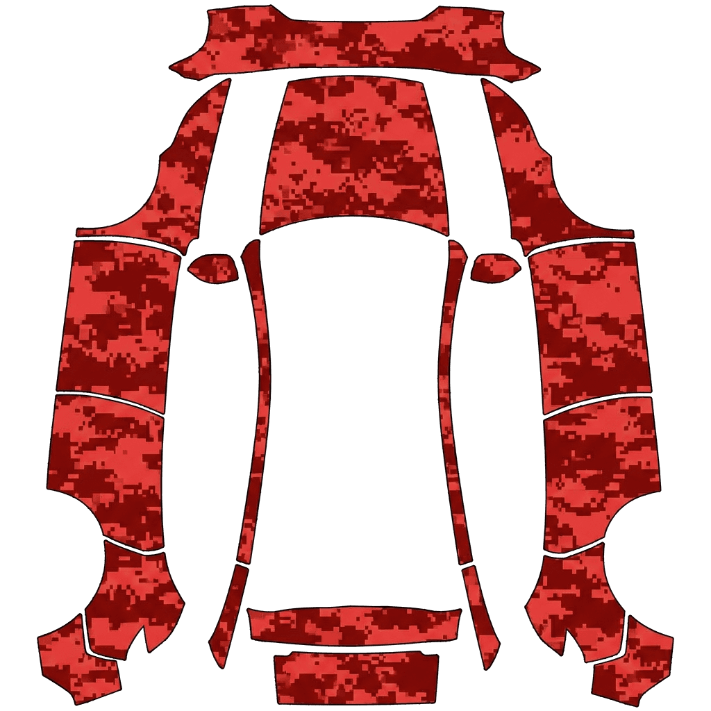Red digital camo