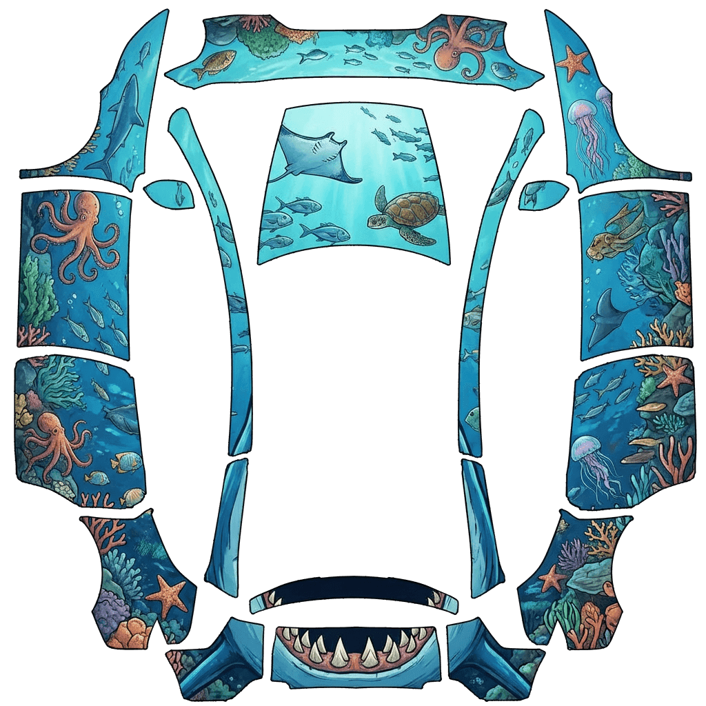 Blue shark in the sea