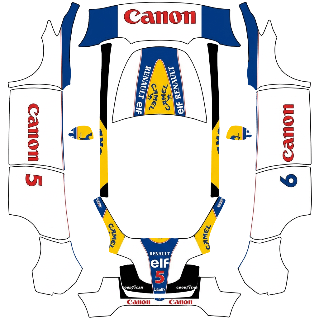 Williams FW14B F1 Livery