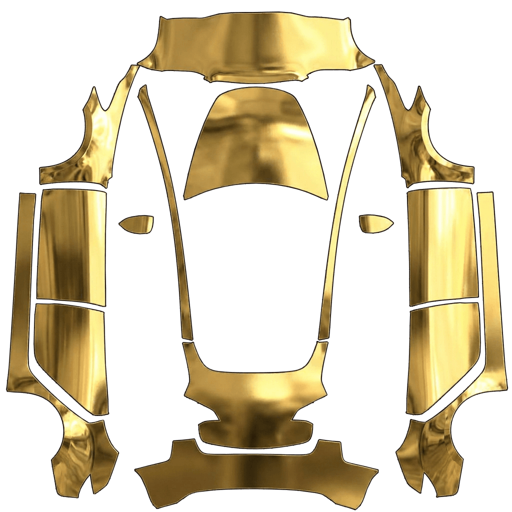 Gold chrome model 3