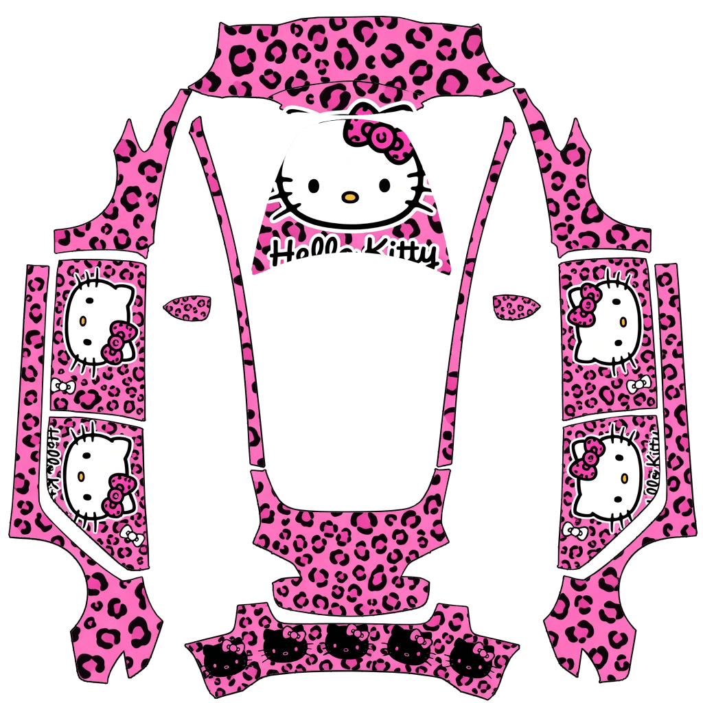 Hello Kitty Black & Pink Cheetah