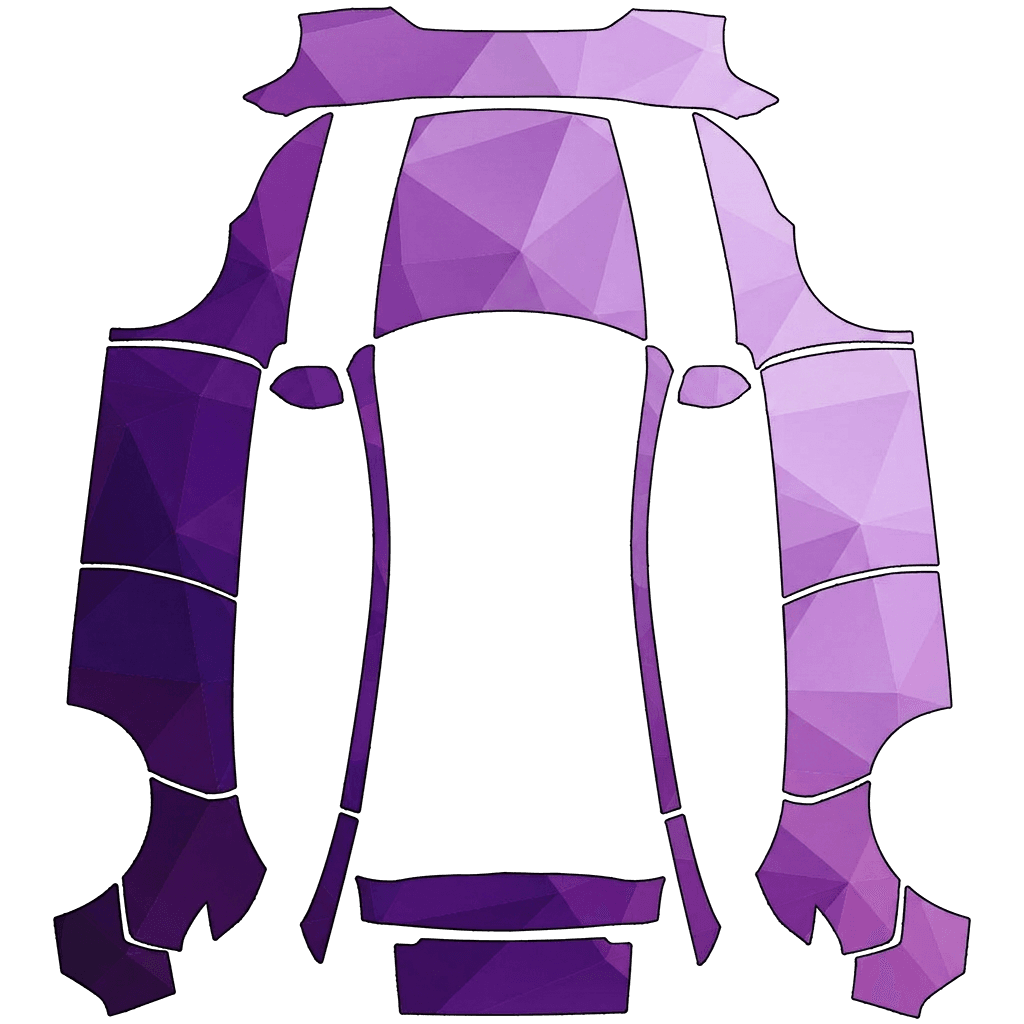 ombre geometric purple