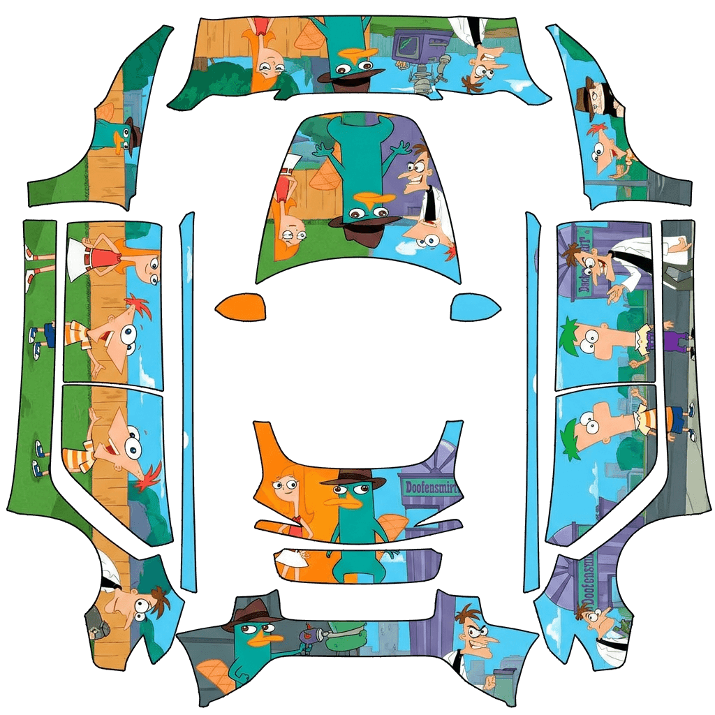 Phineas and Ferb with Perry the Platypus