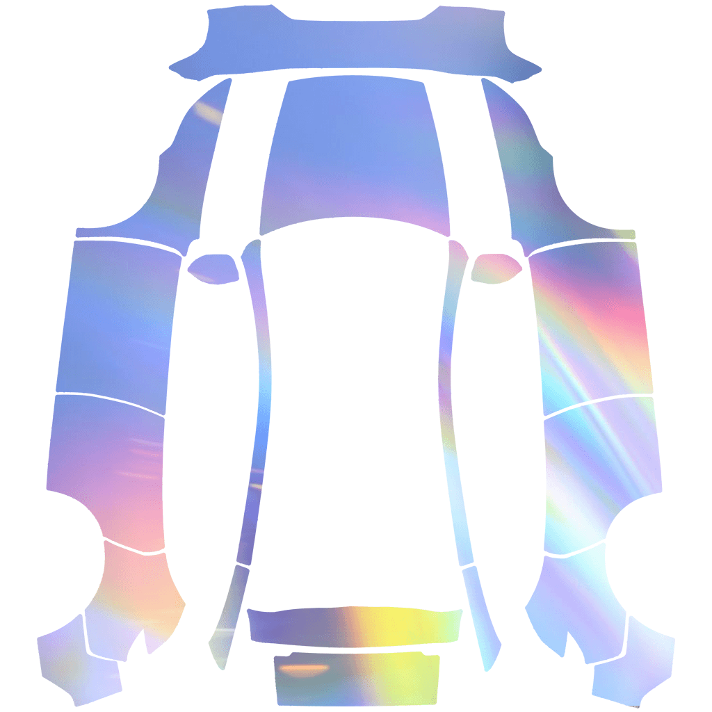 Iridiscent rainbow gradient