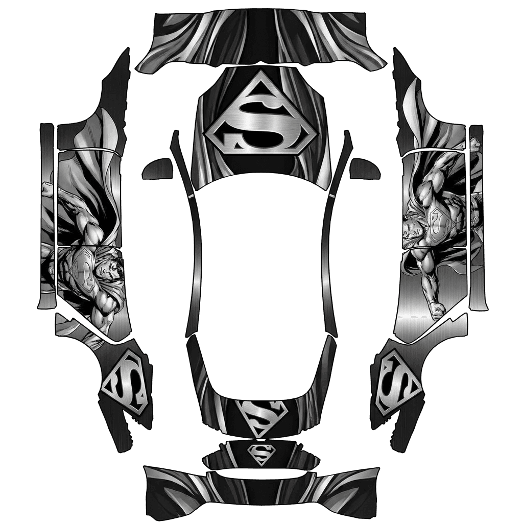 Superman black and silver