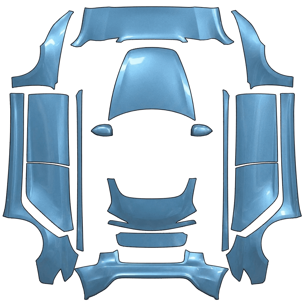 Frost blue metallic