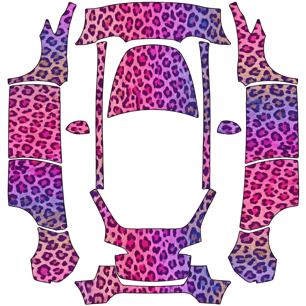 Pink and purple cheetah print