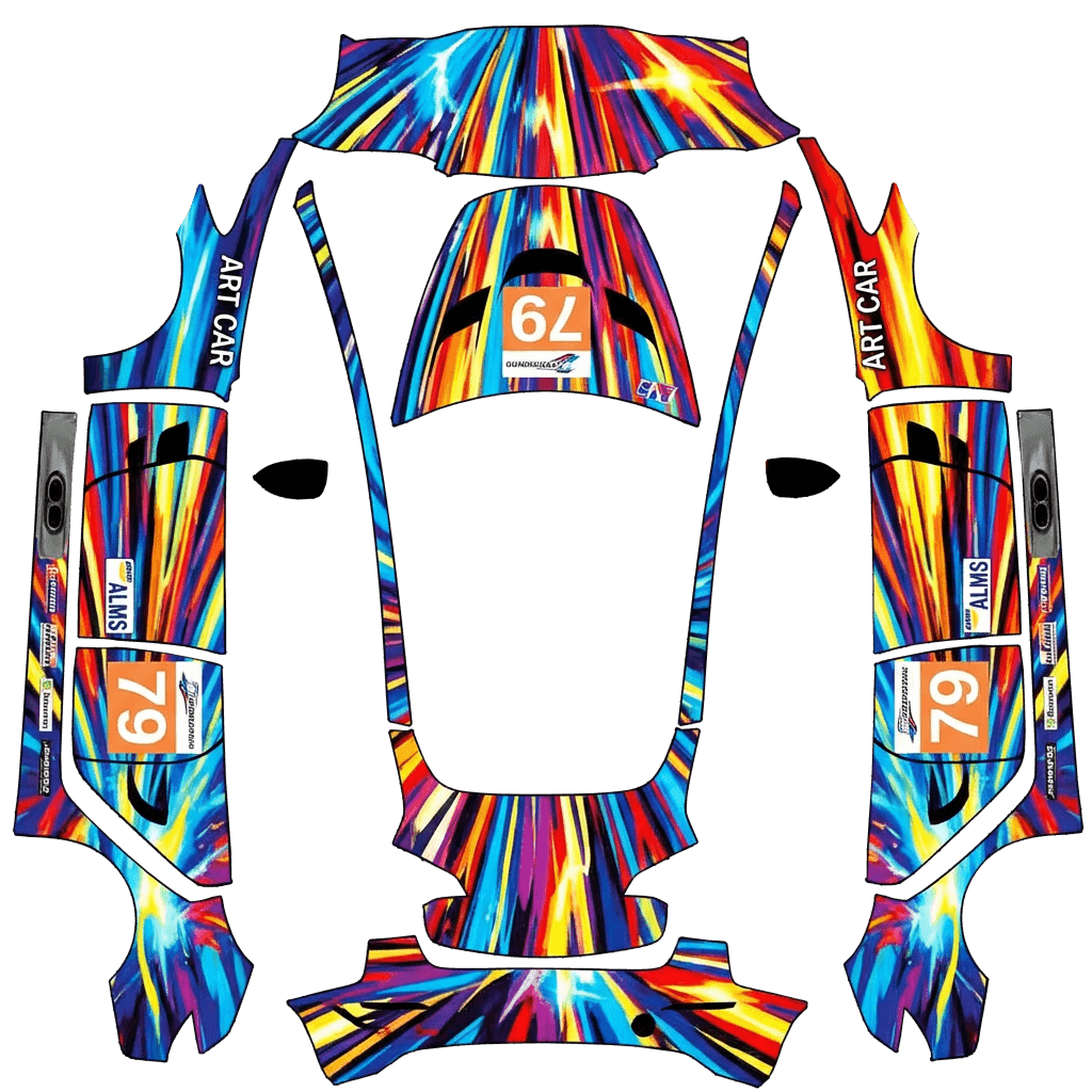 2010 BMW M3 GT2 Jeff Koons Wrap