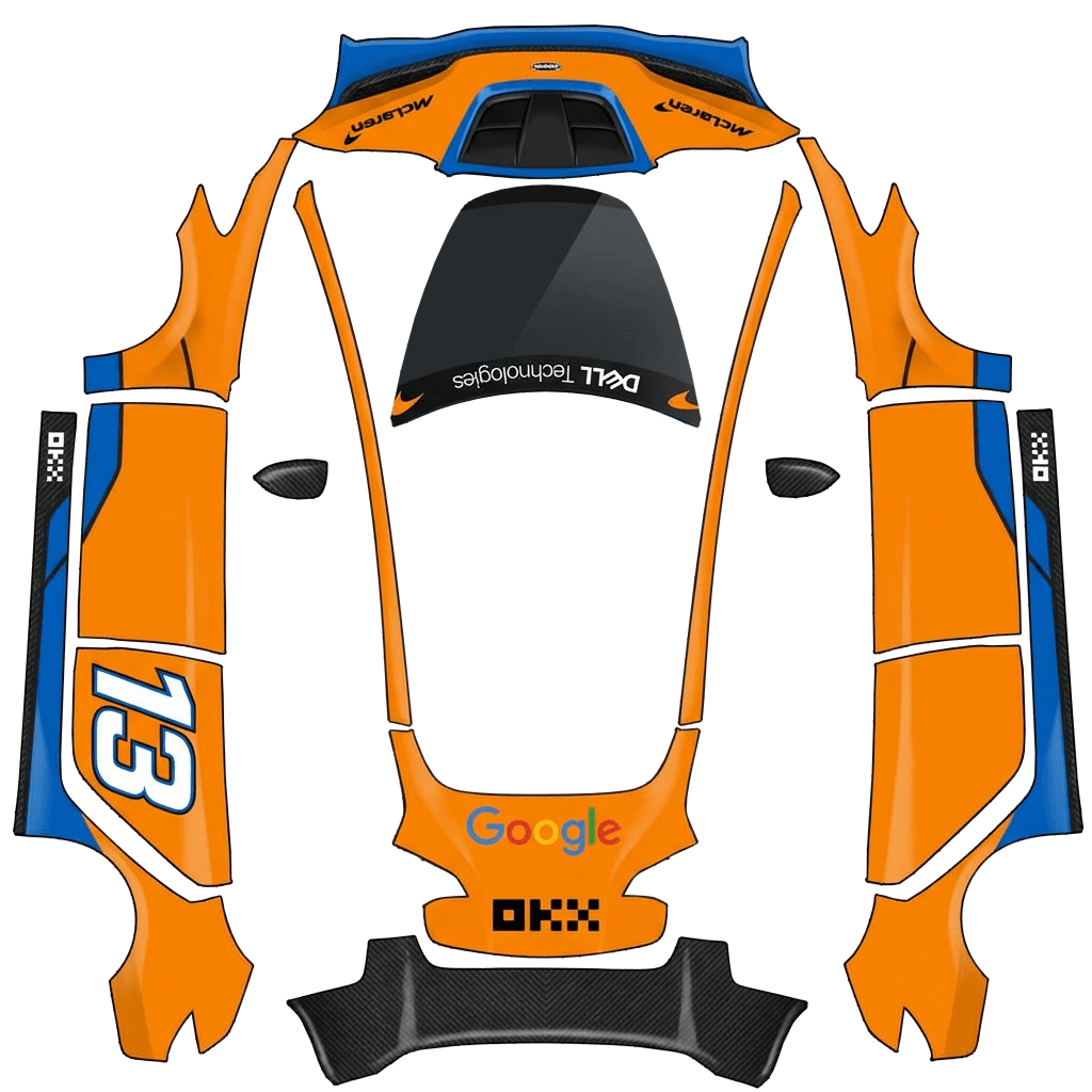 mclaren number 13