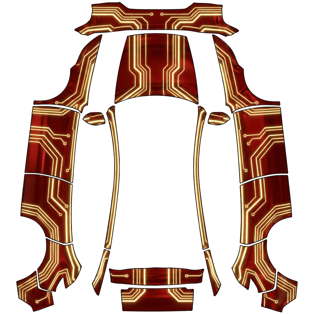 Tron red and golden
