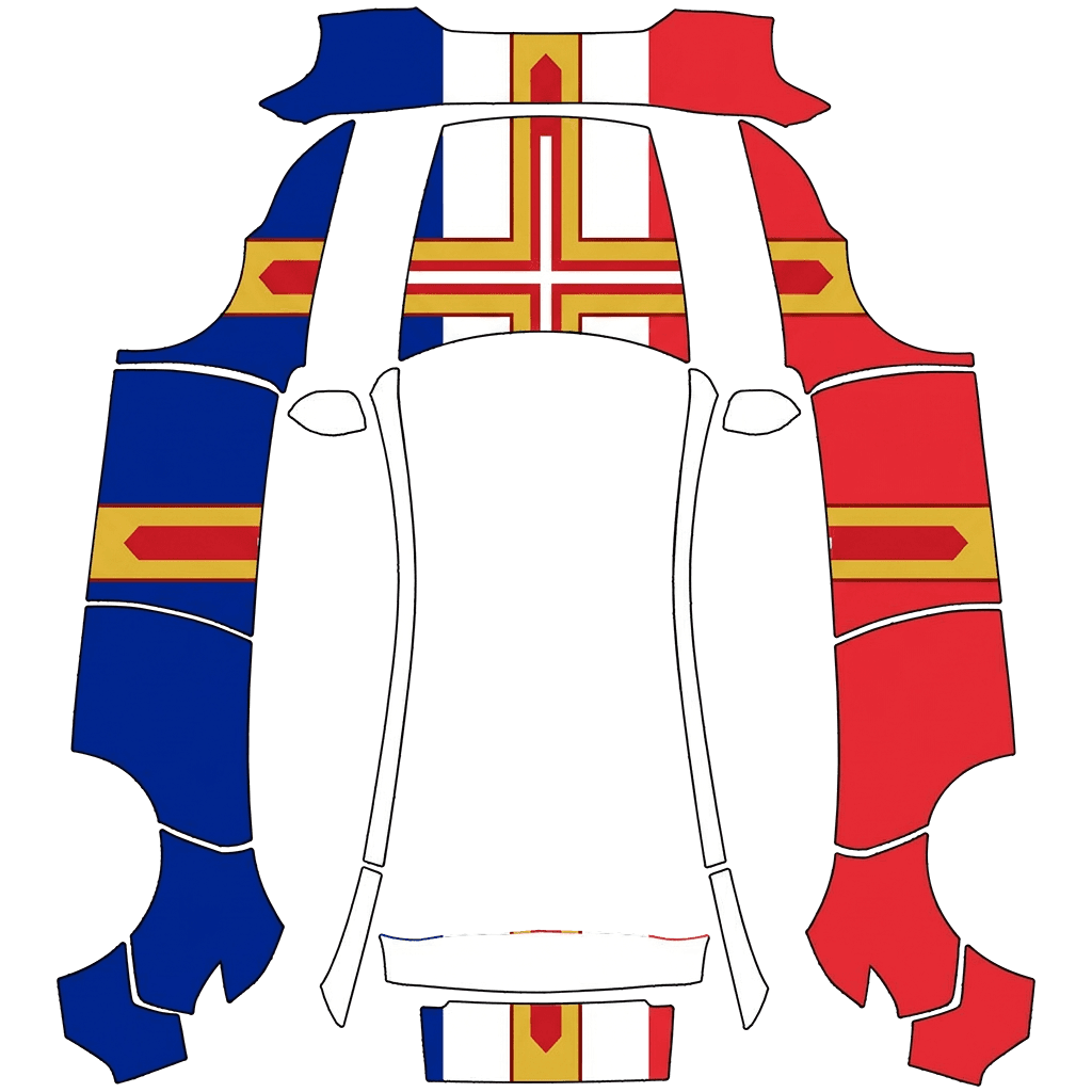 Christian french flag