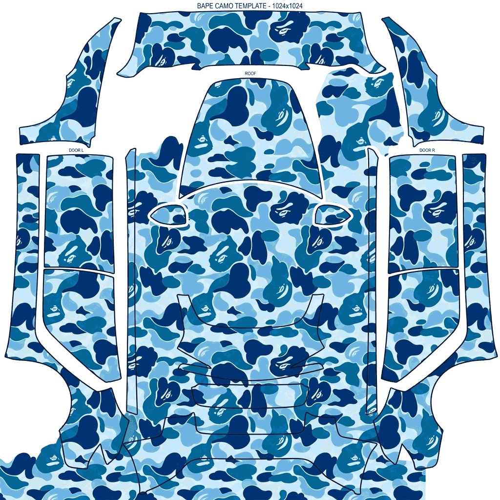 Bape Camo Blue