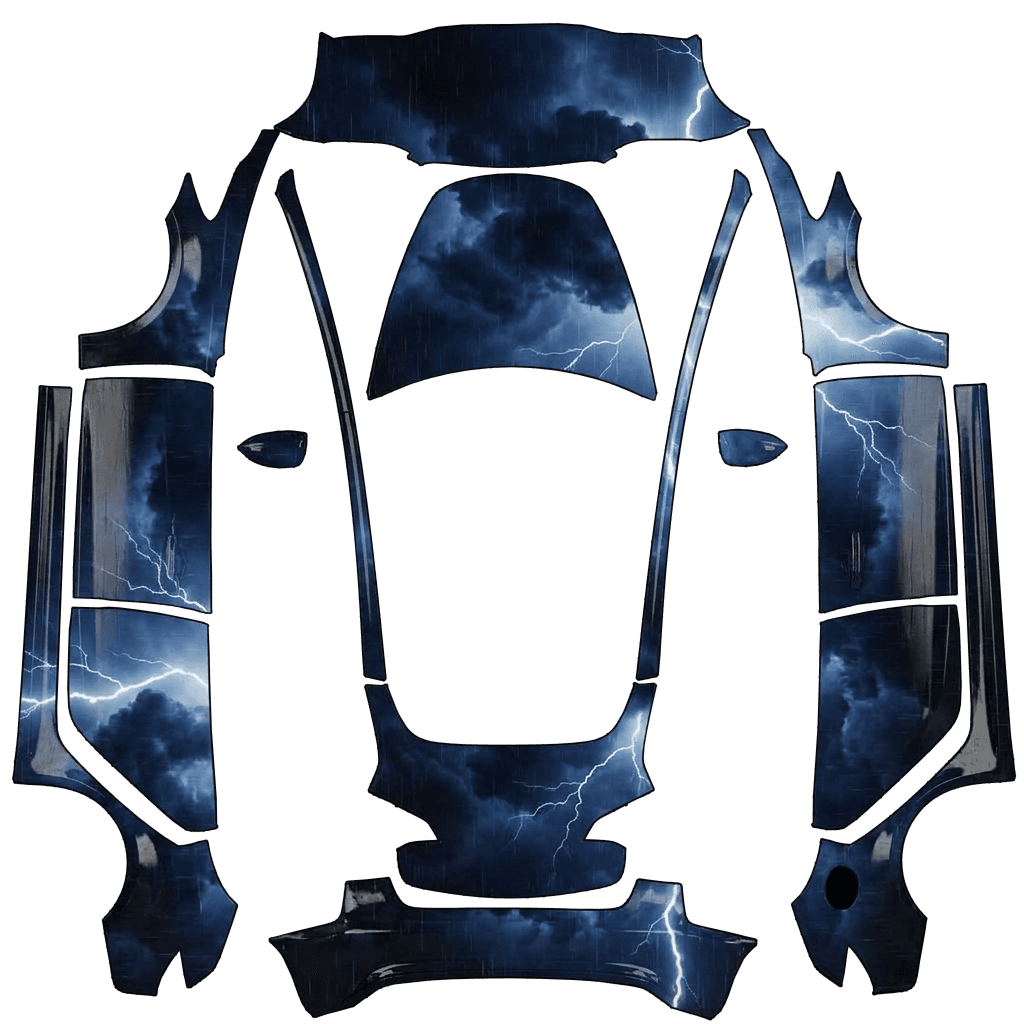 night stormy sky theme