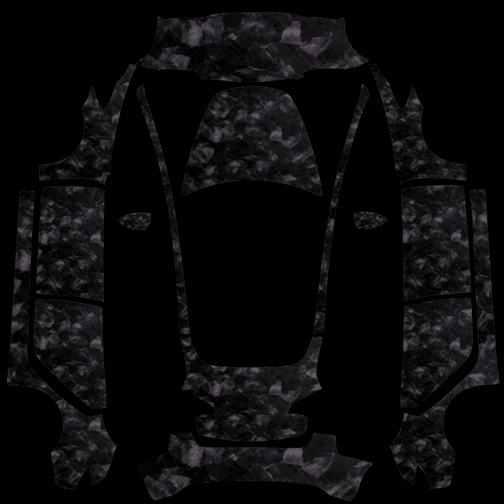 Tesla Model 3 - Matte Forged Carbon Fiber (Blacked) v2