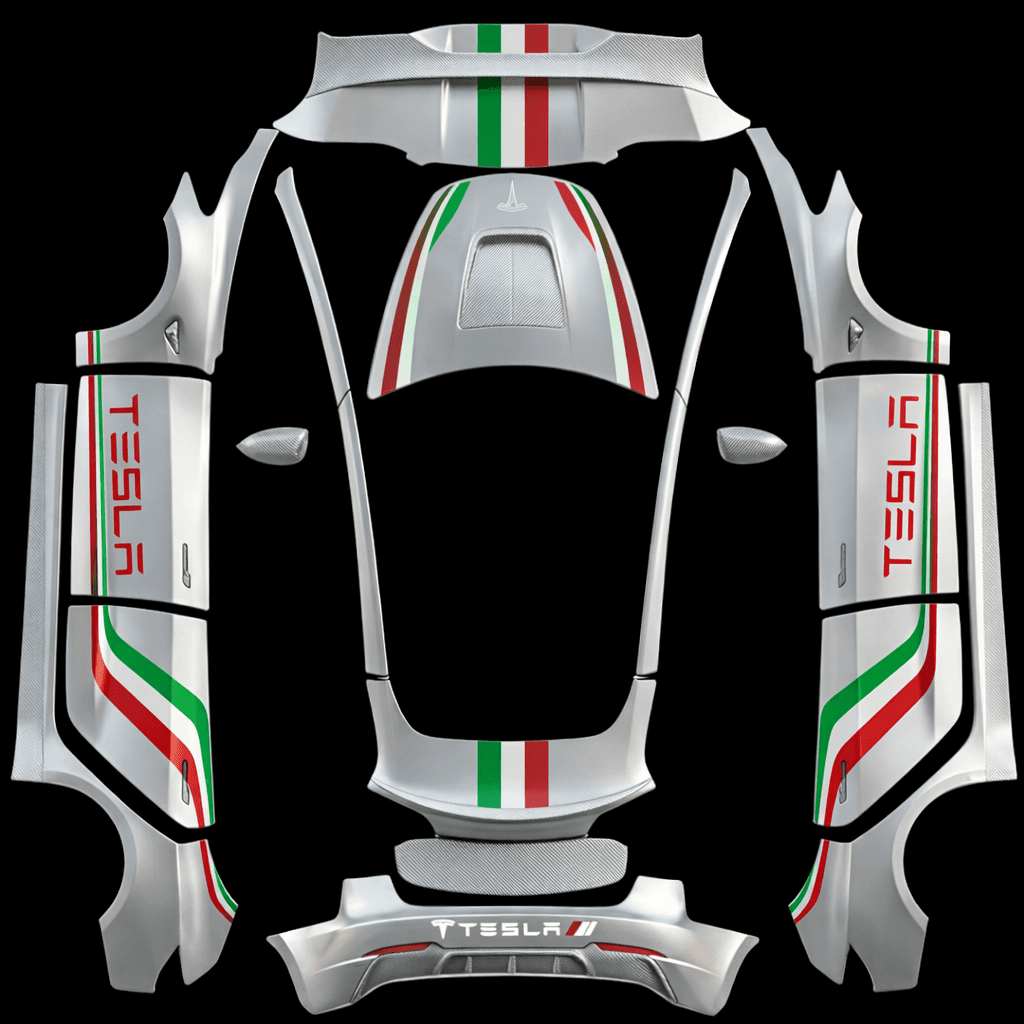 tesla italy silver