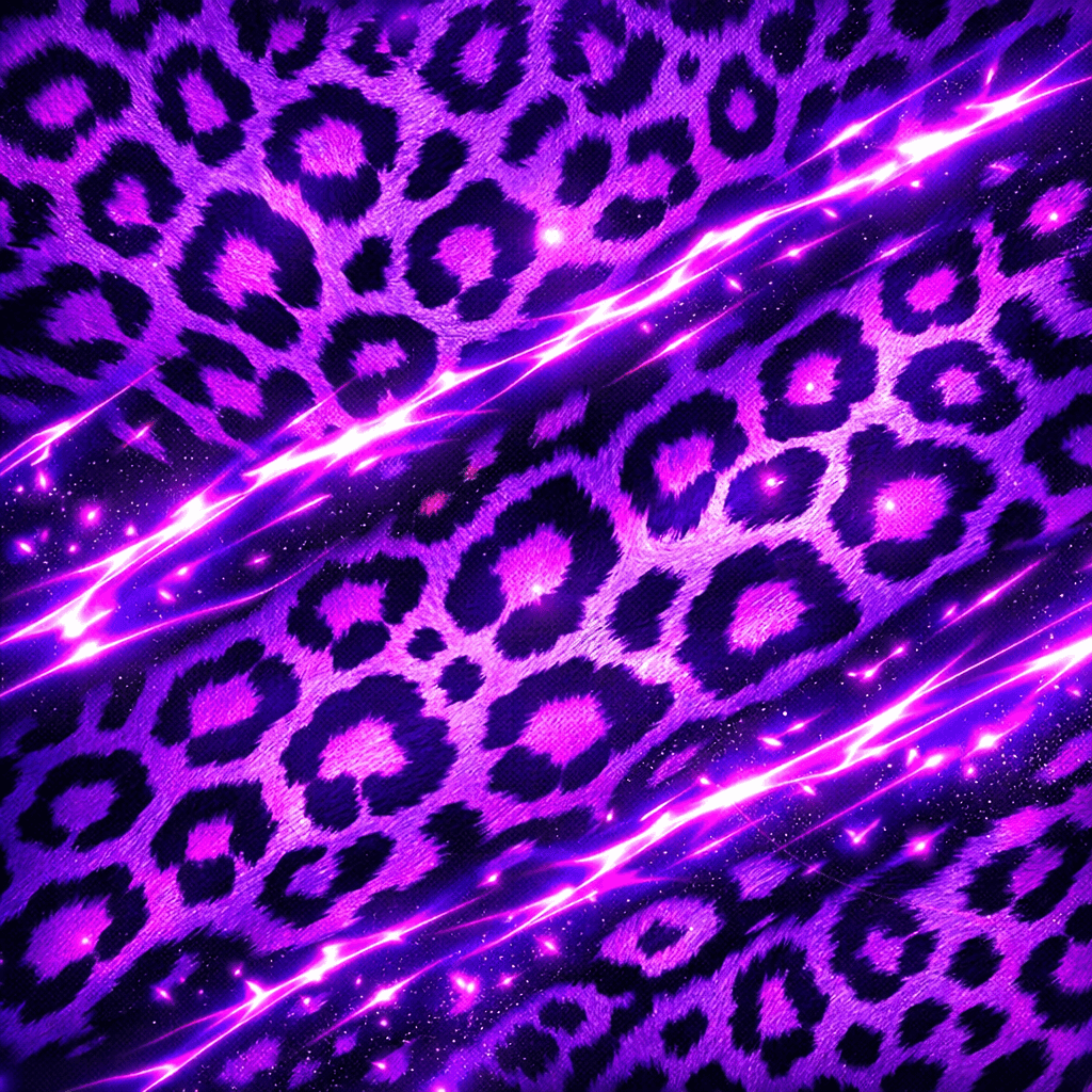 Purple cheetah