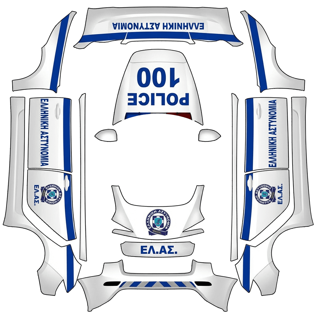 Greek Police Car