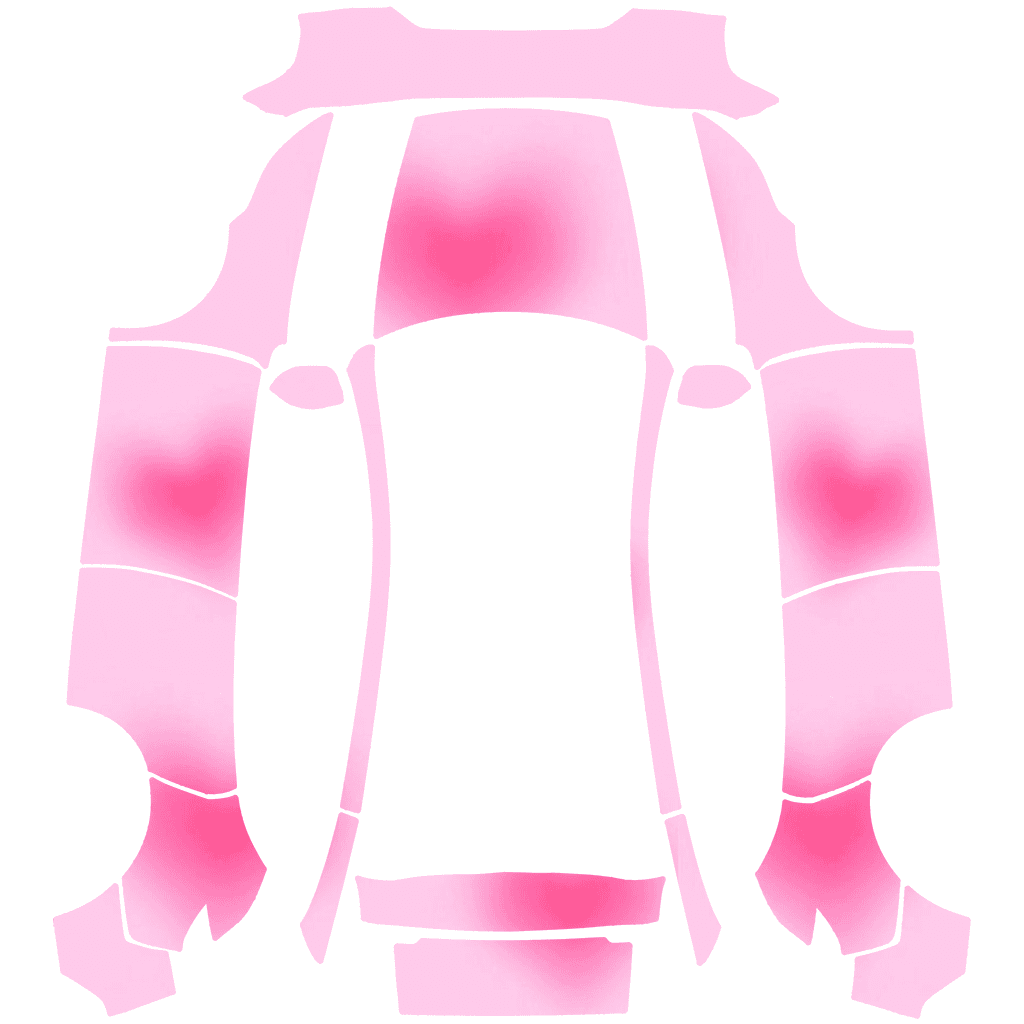 Pink hearts gradient