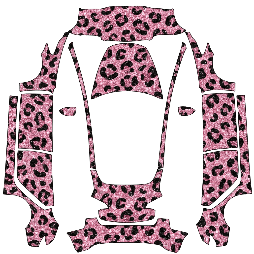 Pink glitter cheetah