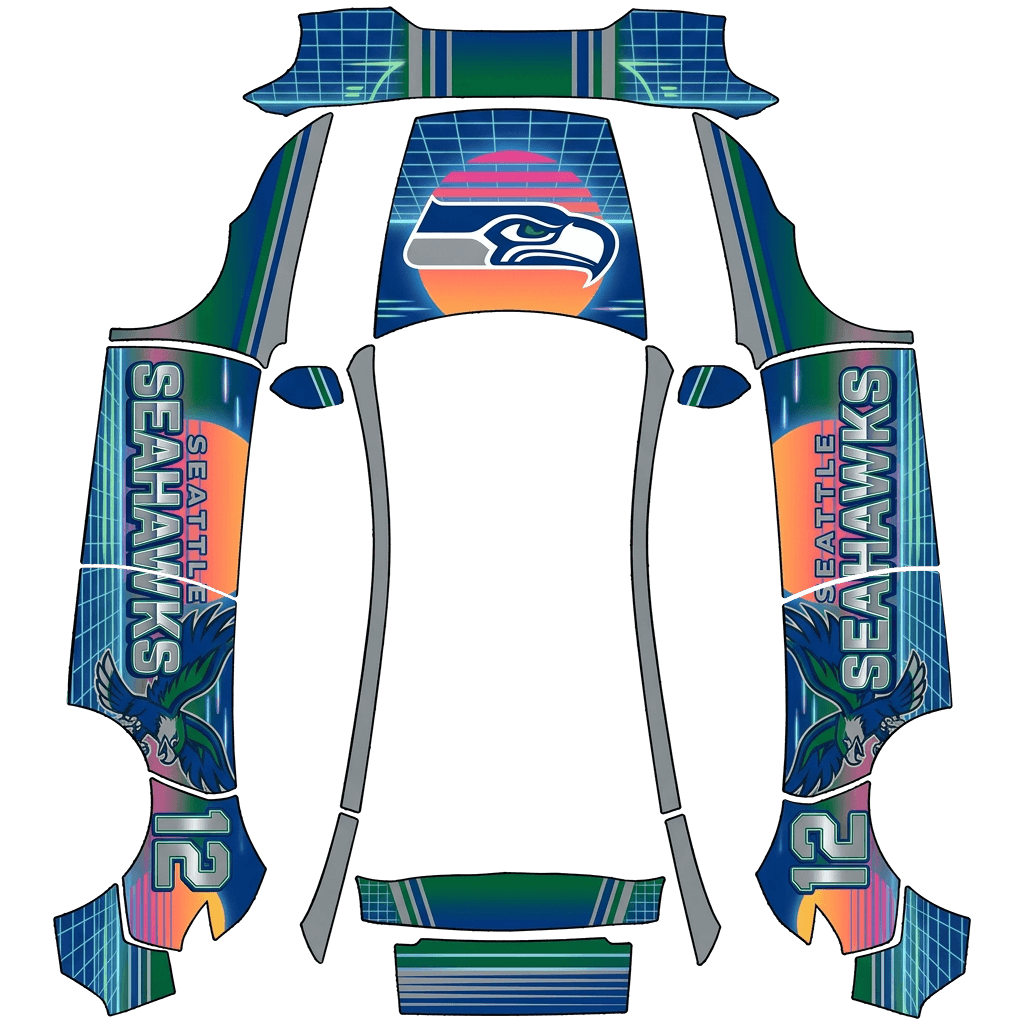 Seahawks Retro Wave 80'z