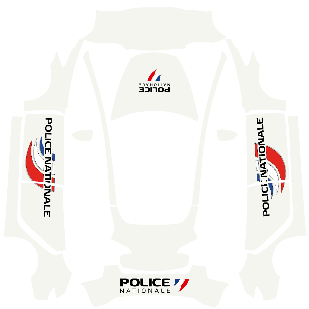 POLICE Nationale Blanc