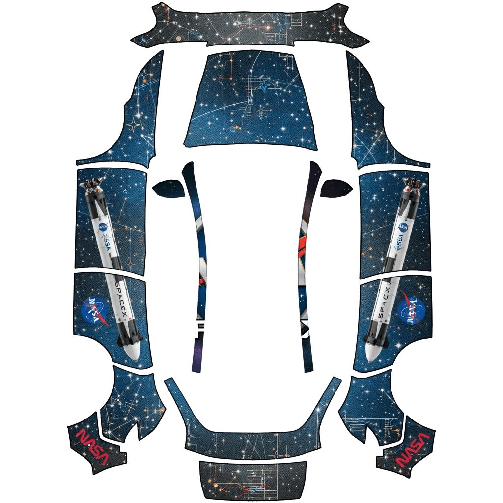Mix of Nasa Esa Space X