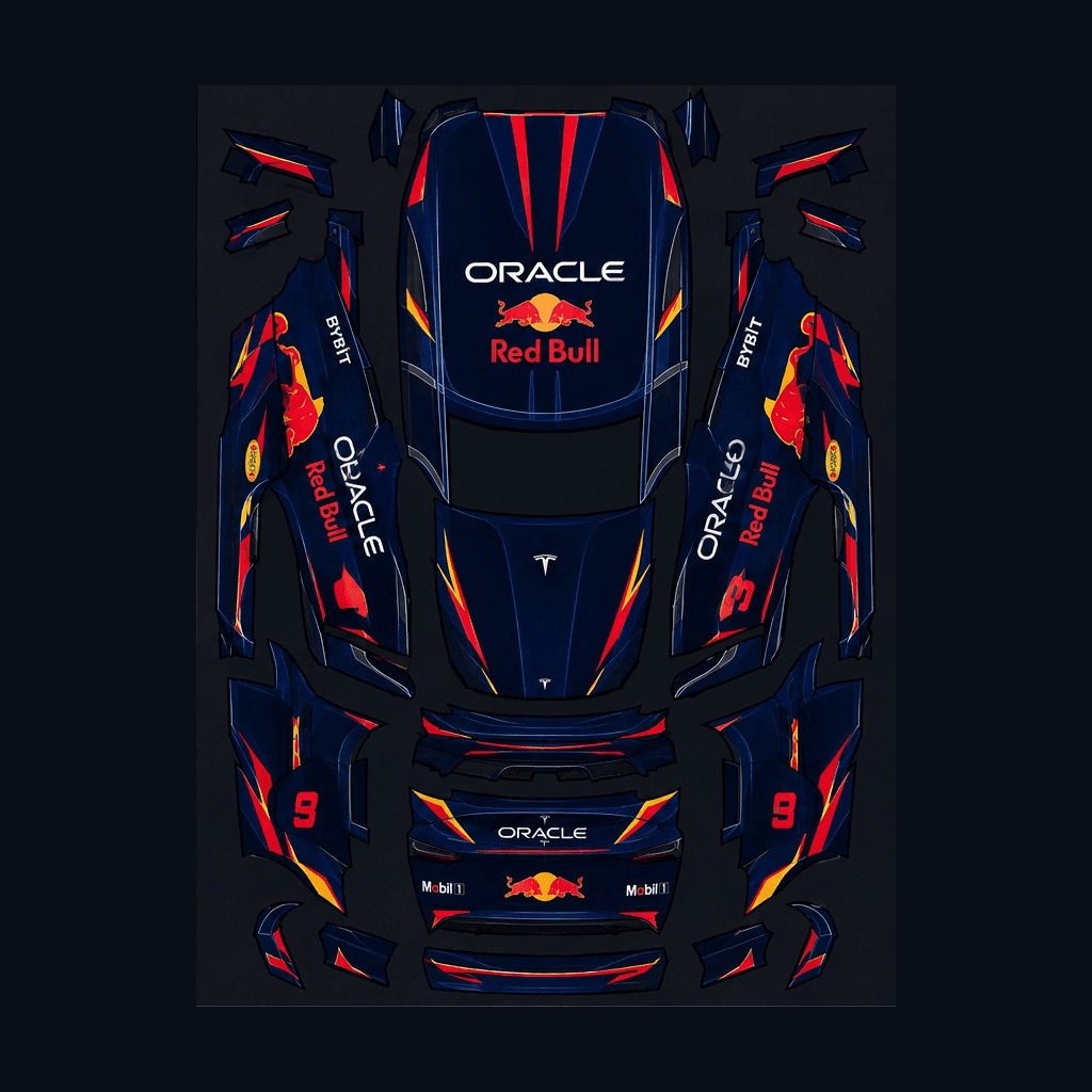 tesla 3 red bull