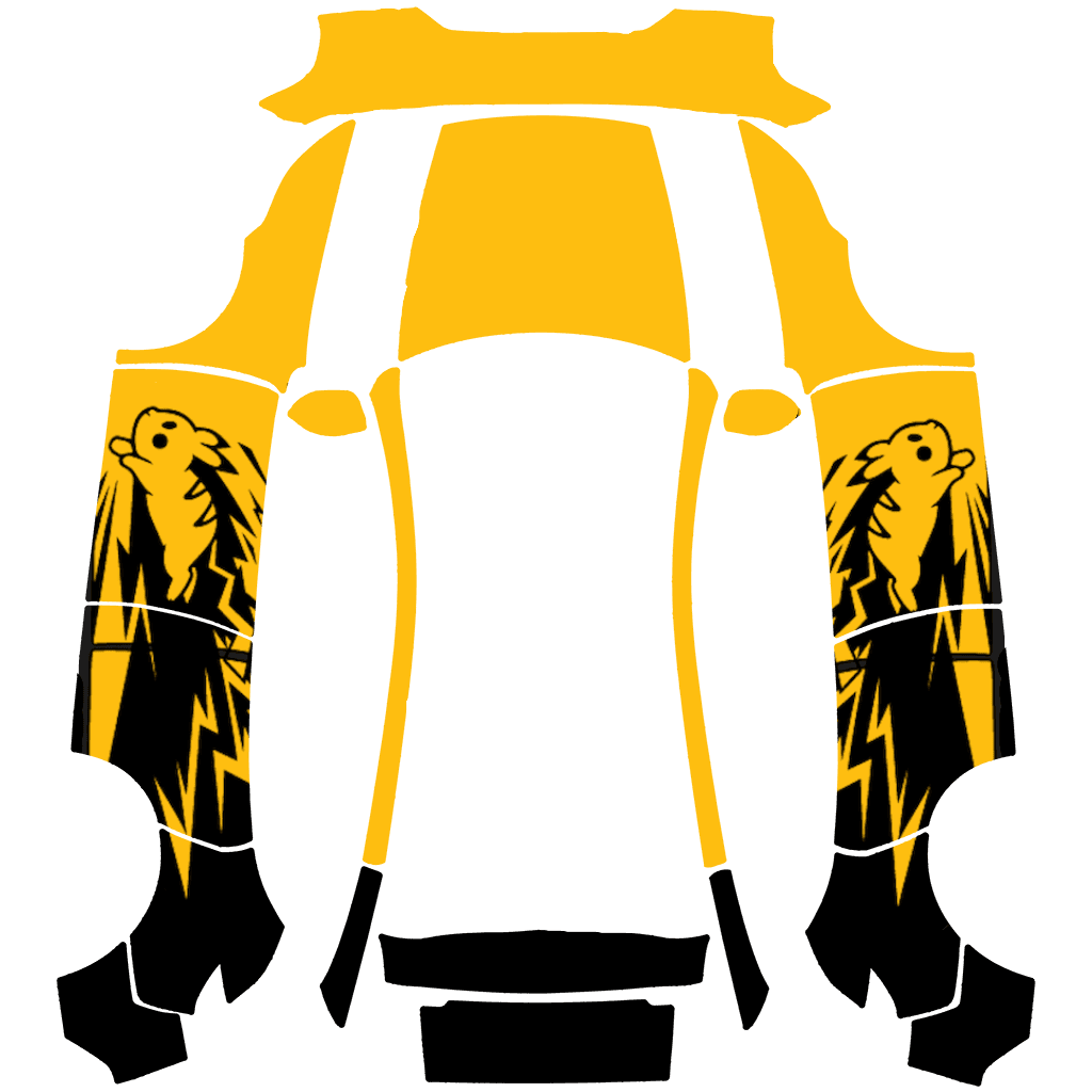 Pikachu Black and Yellow