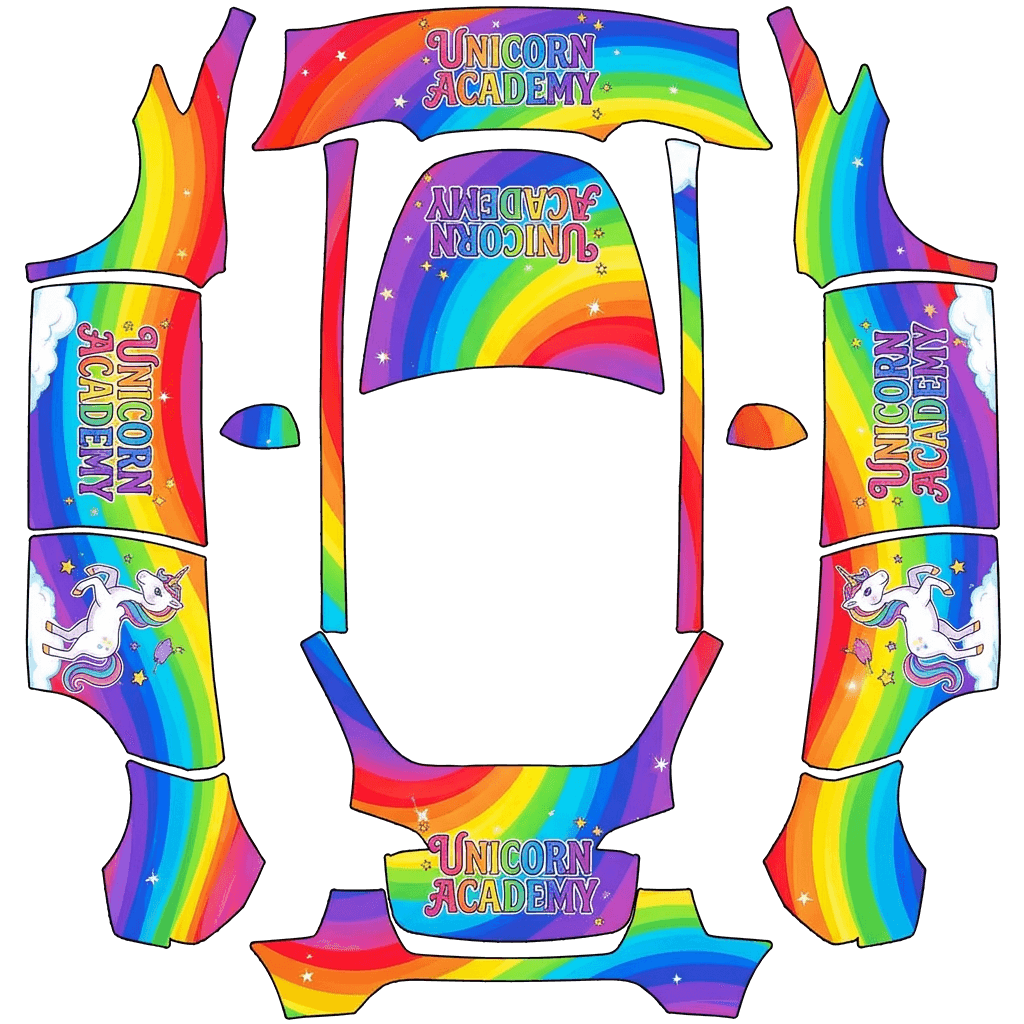 Unicorn. rainbow