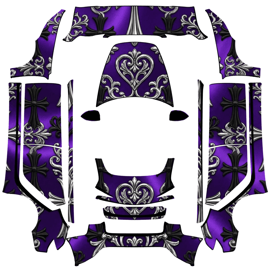 Purple chrome heart