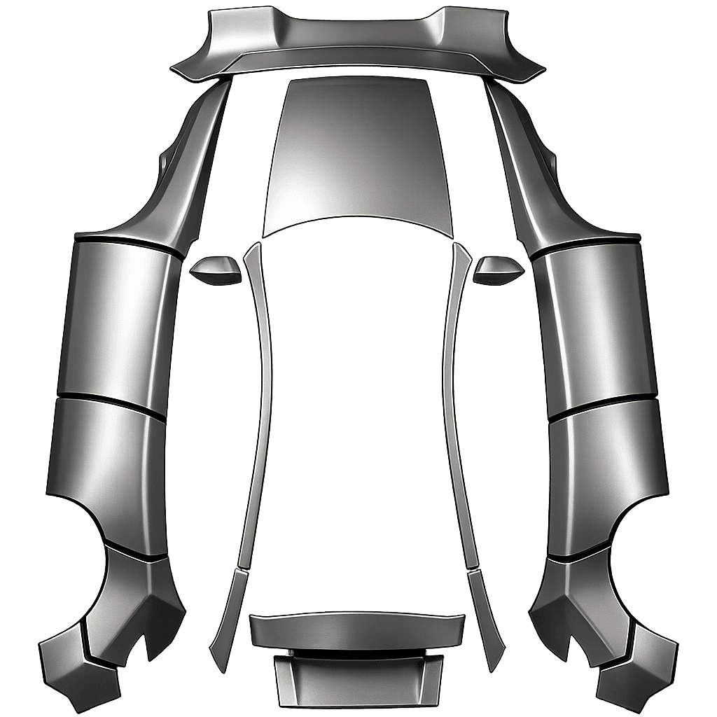 Matt Liquid Metal Moon Silver